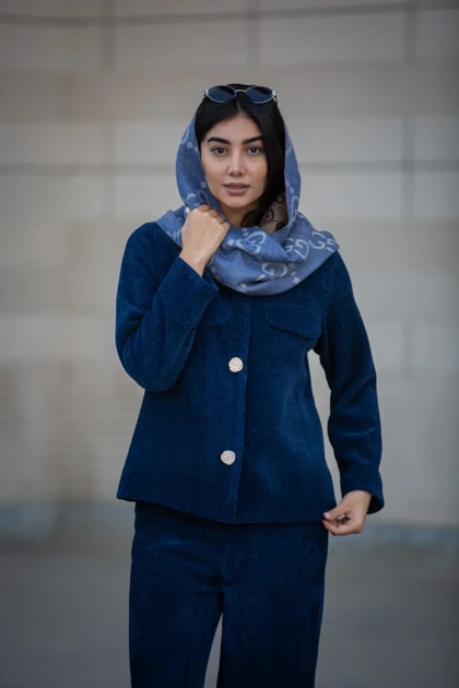 پالتو لمزور بیسکوییتی دکمه نما