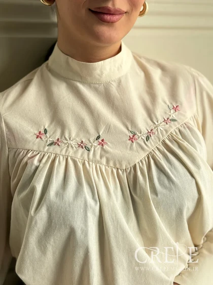 شومیز لینن گلدوزی