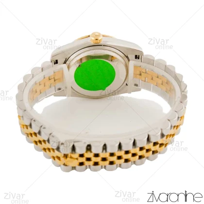 ساعت رولکس دیت جاست مردانه صفحه سبز ایندکس خطی 104513