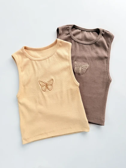 کراپ تاپ کبریتی طرح پروانه