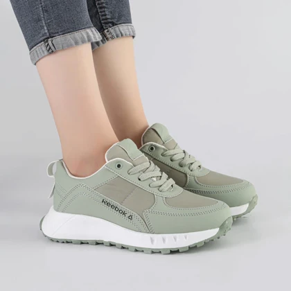 کفش و کتانی اسپرت زنانه و دخترانه مدل ریباک REEBOK رنگ یشمی