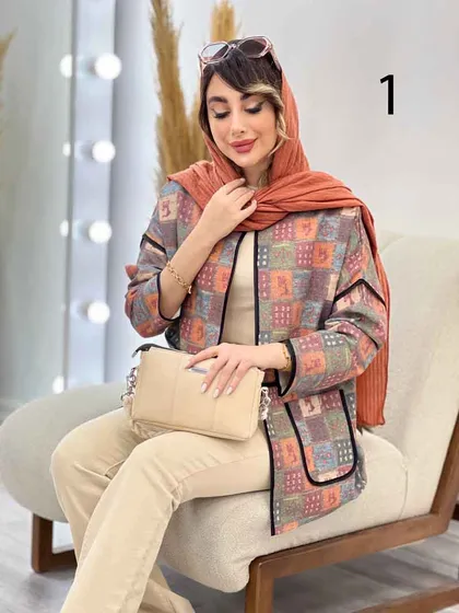 مانتو نوار دوزی برش‌دار