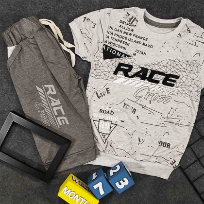 تیشرت شلوارک پسرانه RACE