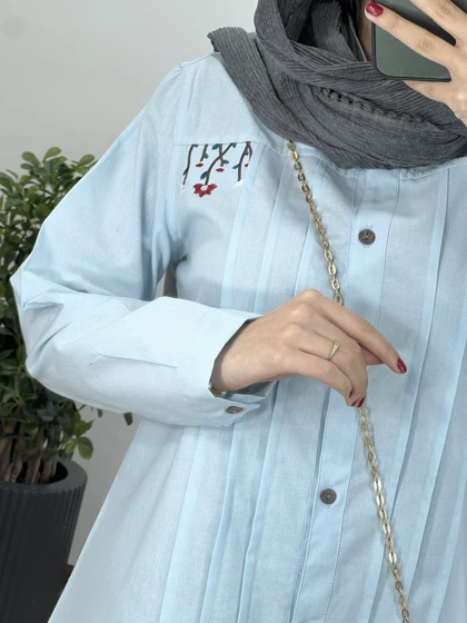 مانتو لینن گلدوزی سارگل(ایراد دار)