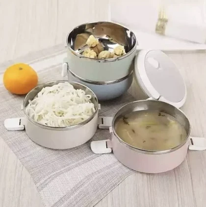 ظرف غدا چهار طبقه رنگی