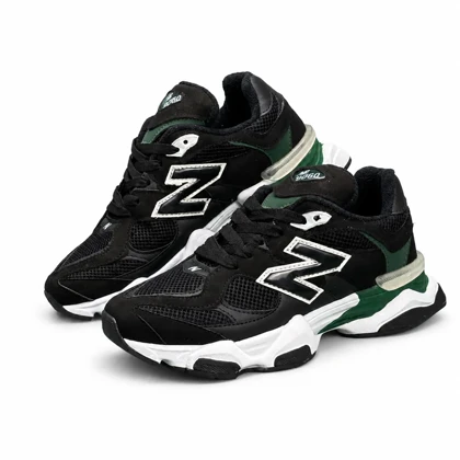 کفش کتانی مردانه مدل نیوبالانس 9060 مشکی سبز New Balance 9060