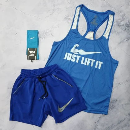 ست رکابی و شلوارک بدنسازی + جوراب