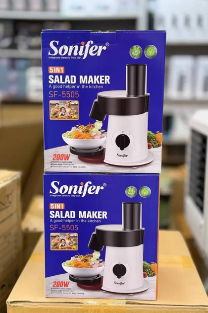 سالاد ساز و خردکن برقی چندکاره سونیفر Sonifer 5-in-1 Salad Maker مدل SF-5505