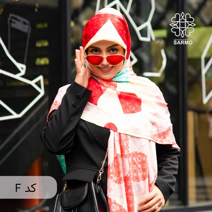 روسری ابریشم مودال چند رنگ الوی