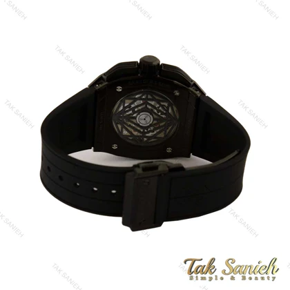 ساعت هابلوت کهکشانی مردانه مستطیلی فول مشکی Hublot-5368-G