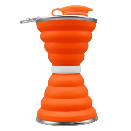 قمقمه سیلیکونی تاشو مدل Sandy ظرفیت 0.65 لیتر