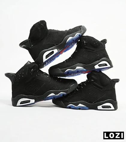 کفش کتانی ساق‌دار مردانه مشکی Nike air jordan 6