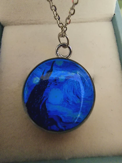 گردنبند دخترانه و پسرانه شبهای پرستاره ونگوگ