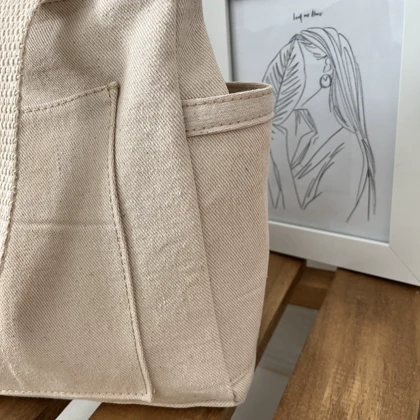 توت بگ کرمی طرح kind ساک پارچه ای سایز اسمال