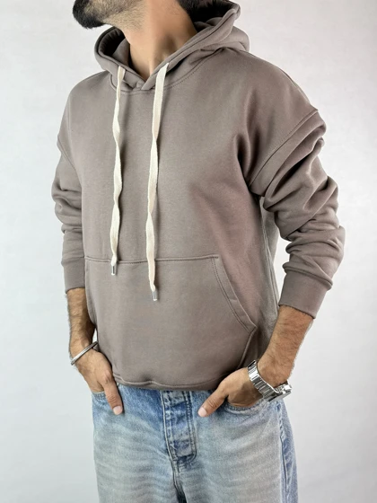 هودی مردانه سه نخ داخل کرک بیسیک 119