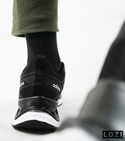 کفش کتانی مردانه مشکی سفید Adidas running shoes