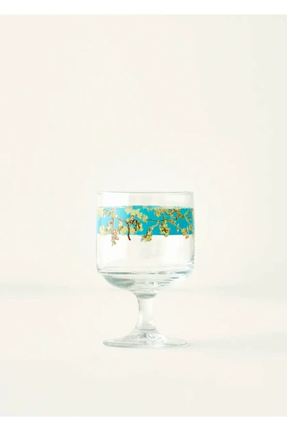فنجان Bella Maison مدل Van Gogh Almond Blossom Cup شیشه‌ای - فیروزه‌ای