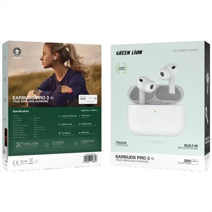 هندزفری بلوتوثی گرین لاین Green Lion مدل G-PRO3 با بلوتوث 5.4