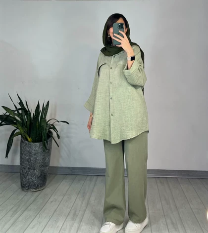 مانتو دکمه دار برکه 5