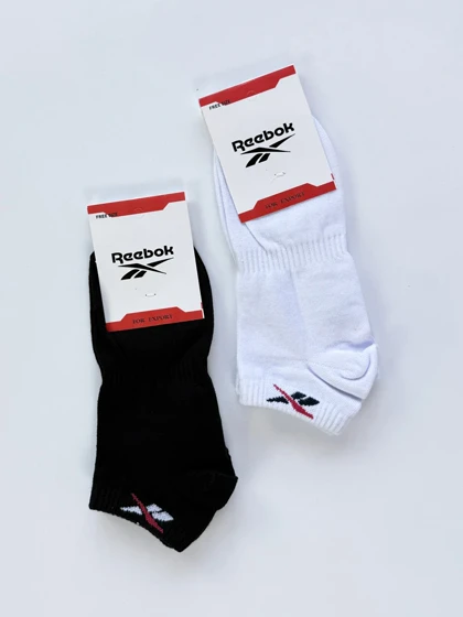 جوراب مچی مردانه وسط کش نخ پنبه طرح ریبوک Reebok