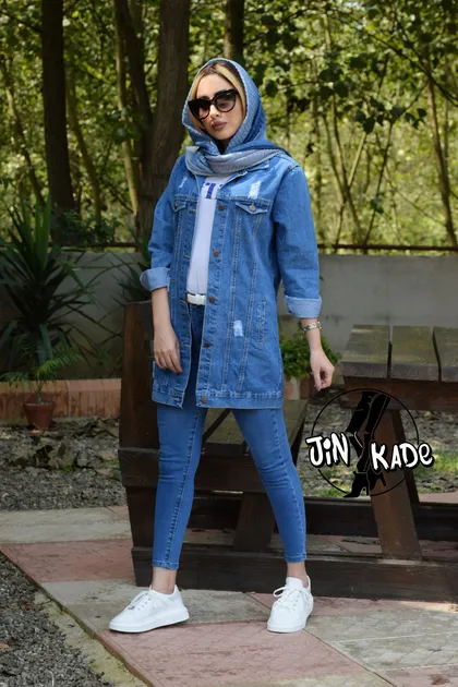 کت جین آبی دریایی Defacto
