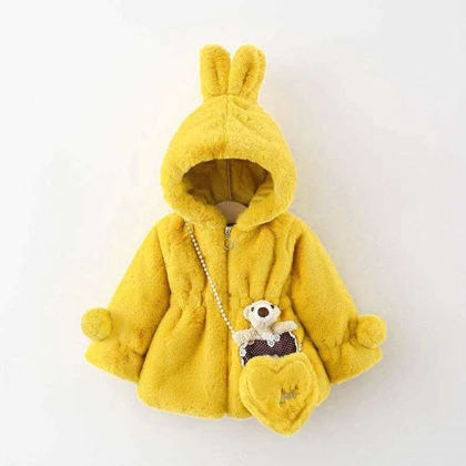 پالتو دخترانه پولیشی مدل خرگوش