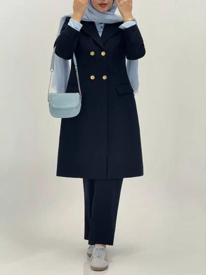 3583-مانتو شلوار اداری فیونا