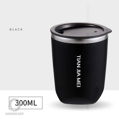 ماگ سفری دوجداره 300 میل TIAN JIA MEI مدل OFFICE CUP