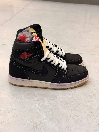 کتانی ویتنامی نایک ایر جردن ساق‌دار فایت کلاب مشکی قرمزNike Air Jordan 1 Retro High OG Flight Club