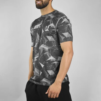 تیشرت ورزشی مردانه آندر آرمور مدل GMS-Heat Gear-3G1287 طوسی