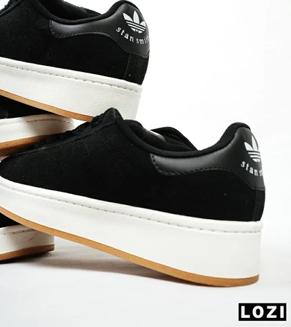 کفش کتانی مردانه مشکی سفید ADIDAS stan smith