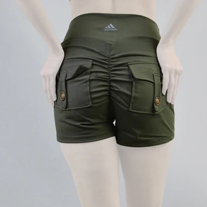 شورتک کارگو ورزشی زنانه آدیداس مدل A-3115 یشمی