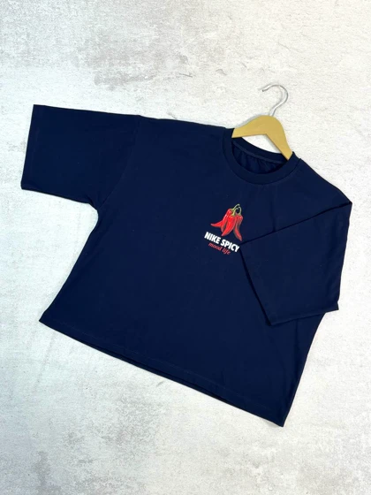 تیشرت نخی ورزشی باکسی زنانه