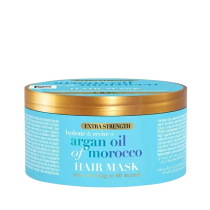 ماسک مو مغذی کاسه‌ای مناسب موهای خشک و آسیب‌دیده او جی ایکس, OGX مدل Argan Oil of Morocco حجم 300 میل