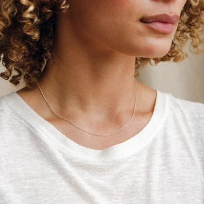 زنجیر نقره زریس کد 0402