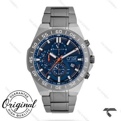 ساعت کرست مردانه 6269-4 صفحه آبی Crest-10883-G