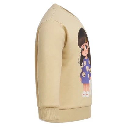 ست سویشرت آستین بلند و شلوار راحتی دخترانه مدل PJ1429