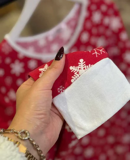 تونیک راحتی زنانه طرح برف کد 3235