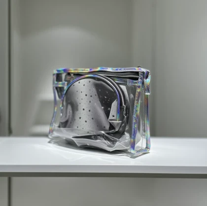 کیف لوازم آرایش سه تیکه ستاره ای