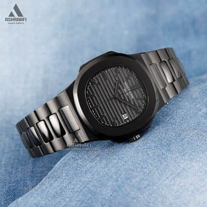 ساعت پتک فیلیپ مشکی Patek Philippe Nautilus Black2