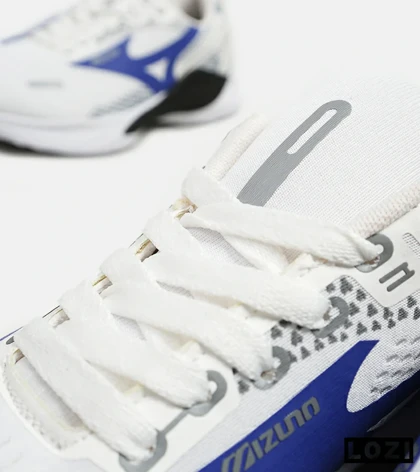 کفش کتانی مردانه سفید آبی MIZUNO wave rider 24