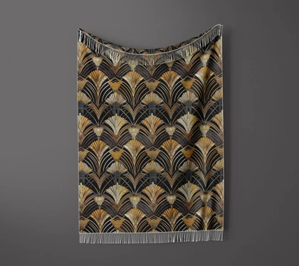 شال مبل ریش دار sofa shawl 288