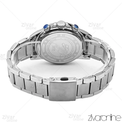 ساعت الکسا پریمیر A0104 مردانه سه موتوره سیلور صفحه سفید 106150