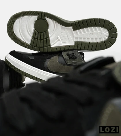 کفش مردانه و زنانه مشکی یشمی NIKE AIR JORDAN مدل 5514