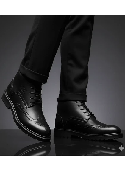 نیم بوت مردانه COCO مشکی مدلSalivan