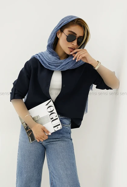 شومیز سیلک دوتیکه کد1005931