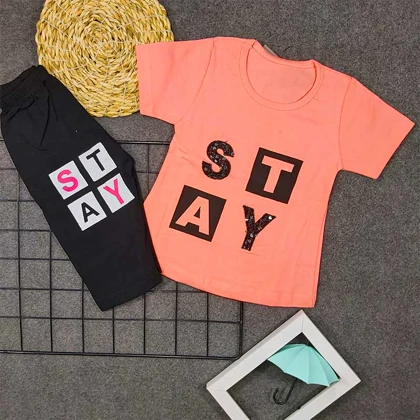 تیشرت شلوارک اسپرت دخترانه STAY