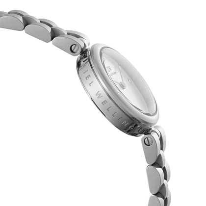 ساعت DW زنانه مدل ELAN نقره ای صفحه سفید DW-5499-L