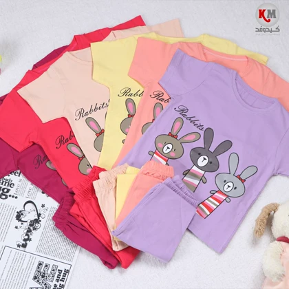 تیشرت شلوارک دخترانه Rabbit