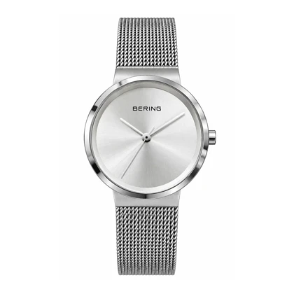 ساعت مچی مردانه برینگ عقربه ای بند حصیری Bering-11990-G